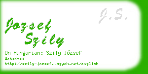 jozsef szily business card